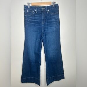 J Crew Wide Leg Trouser Jeans Women’s Size 28P Like New